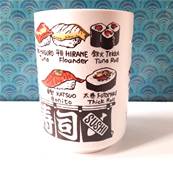 Gobelet japonais Sushis