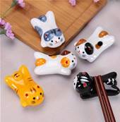 Repose baguettes motifs japonais chat- lot de 5 pices