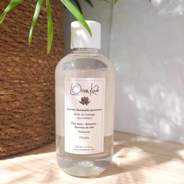 Huile de massage ayurvédique Sensuelle Jeunesse Jasmin 210ml