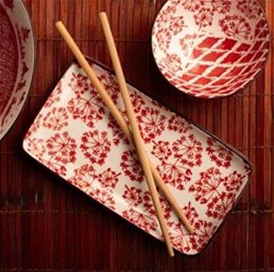 Set 3 Plats rectangulaires “Shanghai” 20 cm