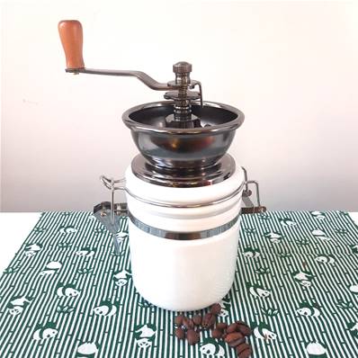 Moulin à Café En Céramique "barista" 20cl Blanc