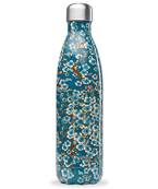 Bouteille isolante inox "fleurs de cerisier" bleue 750 ml