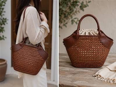 Sac canne evasé 6601 beige