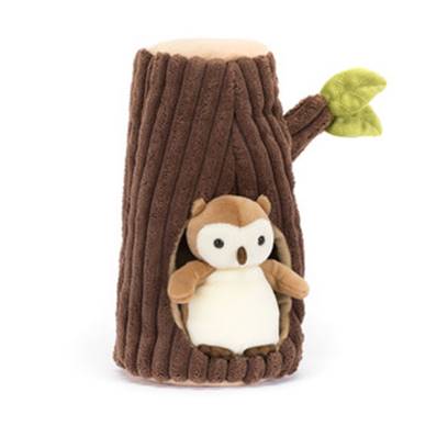 Peluche Chouette dans son arbre Jellycat