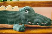 Peluche crocodile Emile sur son île