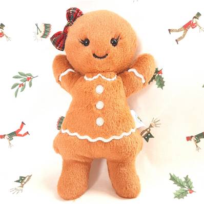 Jolly Gingerbread : La peluche pain d'épice la plus adorable de Noël !