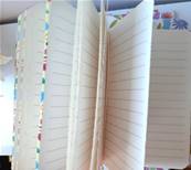 Carnet format A5 fleurs violettes 14x21cm