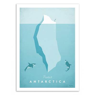 Affiche Protect Antarctica 50x70cm Henry Rivers