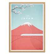 Affiche visit Japon Fuji 30x40cm Henry Rivers