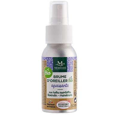 Brume d'oreiller APAISANTE spray BIO 50ml Lavandin et lavande