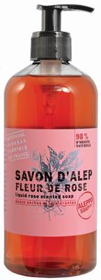 Savon Alep Liquide fleur de rose 500ml BIO Tadé