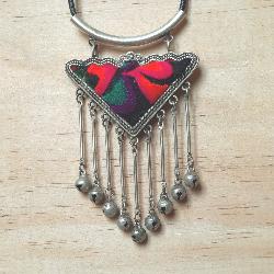 Collier ethnique Tibétain avec pampilles Chakyung