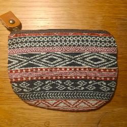 Porte monnaie motif INCA bandes losanges