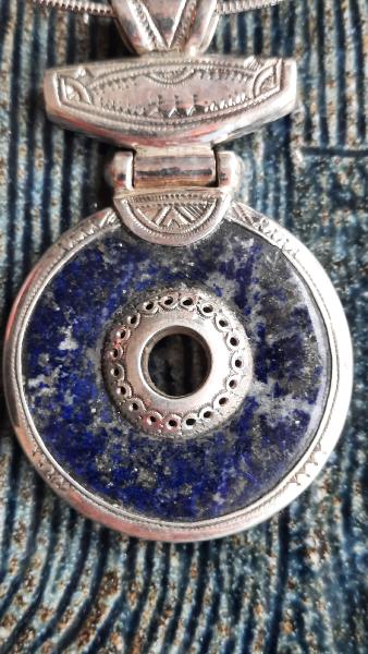 Collier Touareg en Argent & Lapis Lazuli 