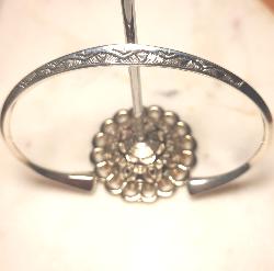 Bracelet touareg demi cercles gravés argent Homme/Femme