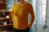 Pull col rond taille unique