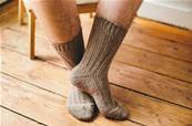 Chaussettes Alpaga Marron 43/46 -2 paires-