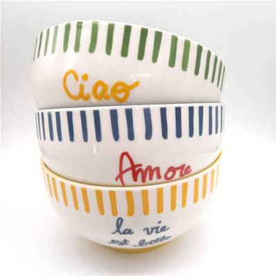 Set 3 Bols Dolce vita 15 cm