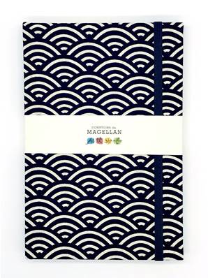 Carnet de notes motif Seigaiha Vague