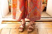 Pantalon rose en soie indienne