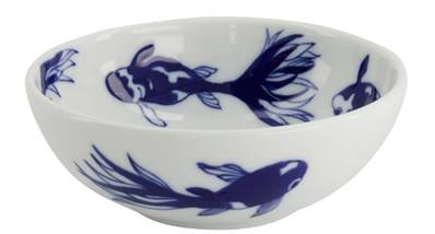 Coupelle japonaise Motif Poisson bleu 12X4,5CM 250ML