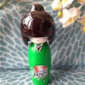 Poupe kokeshi Grand modle modle verte