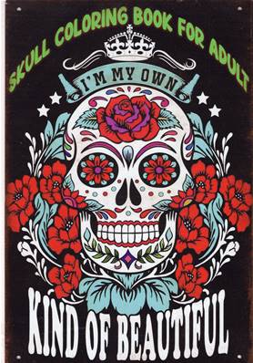 Plaque métal 20x30 vintage Los muertos, kind of beautiful