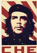 Plaque mtal 20x30 vintage Che Guevara