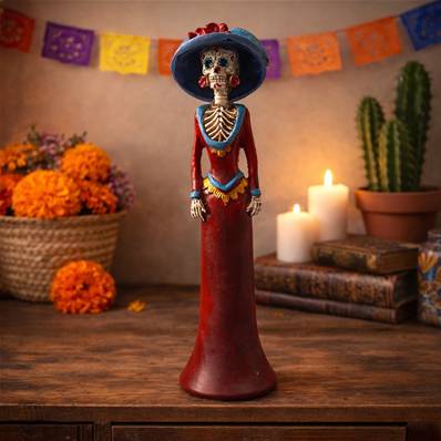 Statut mexicaine squelette femme