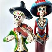 Statut mexicaine squelette homme