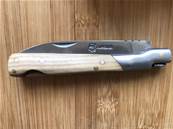 Couteau long pliable acier en bois "Corsica" 22 cm