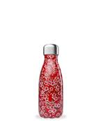 Bouteille isolante inox "fleurs de cerisier" rouge 260 ml