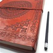 Carnet en cuir Grand modèle 25x34cm