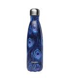 Bouteille isolante inox "paon" bleue 500 ml