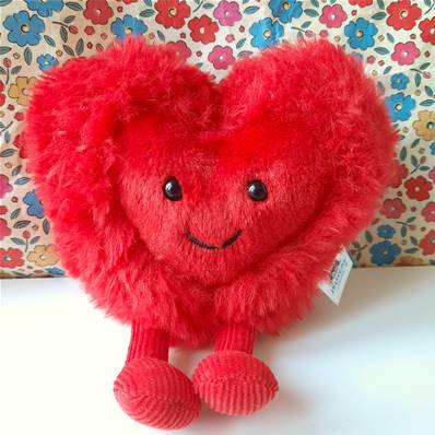 Doudou Beatie Heart Cœur spécial Saint-Valentin