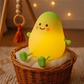 Veilleuse enfant Mangue LED en silicone tactile USB