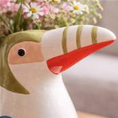 Vase Toucan aux ailes bleues – 19,5cm