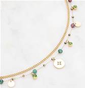 Collier "Éclat Bohème" - agate teintée, turquoise africaine
