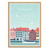 Affiche Copenhague Danemark 30x40cm Katinka Reinke