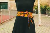 Ceinture femme, tissus africain WAX, 100% coton, 