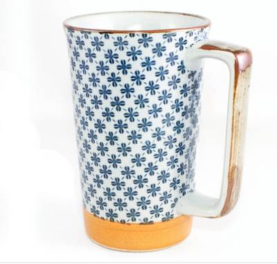 Mug japonais grand trèfle bleu