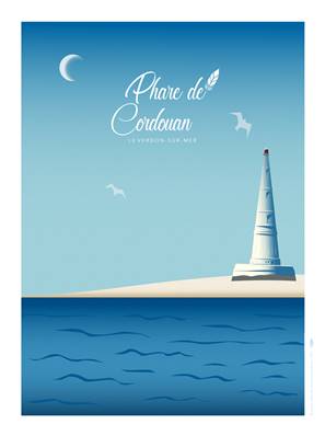 Affiche Phare de Cordouan Plume38 30x40cm