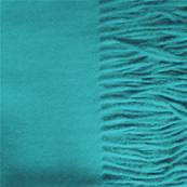 Etole en viscose et cachemire turquoise