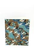 Carnet de notes japonais motifs grues fond bleu 120 pages