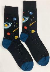 Chaussettes homme comètes étoiles filantes dans l'espace 