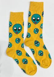 Chaussettes homme avec ses martiens verts T41-46