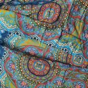 Sarouel mandala bleu vert rouge