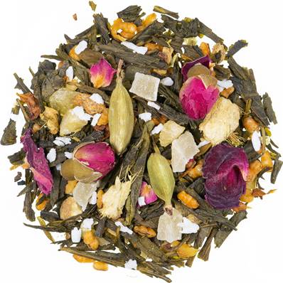 Thé vert aux plantes et fruits "Zazen" ananas et de miel