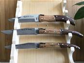 Couteau épais pliable acier en bois palissandre "Rustique" 19 cm