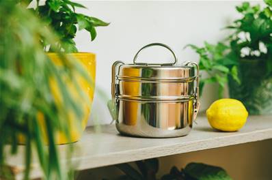 Lunchbox 2 compartiments en inox 13cm